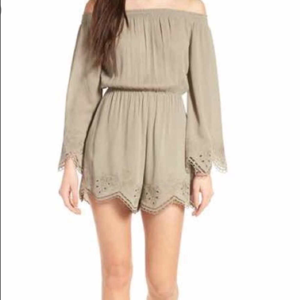 Olive green romper